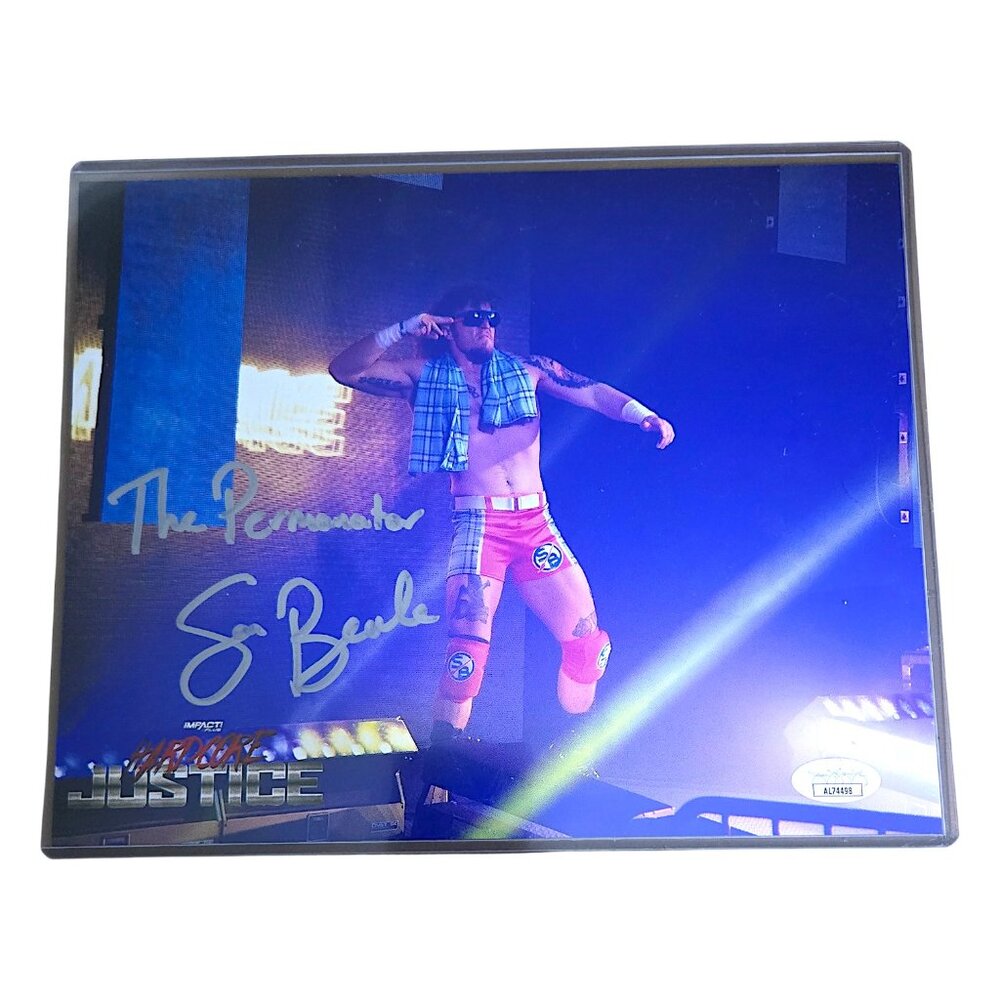 Sam Beale Signed & Inscribed "The Permanator" Impact Wrestling 8x10 Photo w/ COA